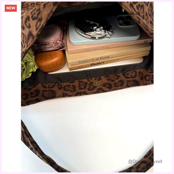 Amazon.com: Leopard Tote Bag for Women Large Leopard  Leopard Print Tote Bag Large Capacity Hobo Shoulder Bag Soft Cloth Material